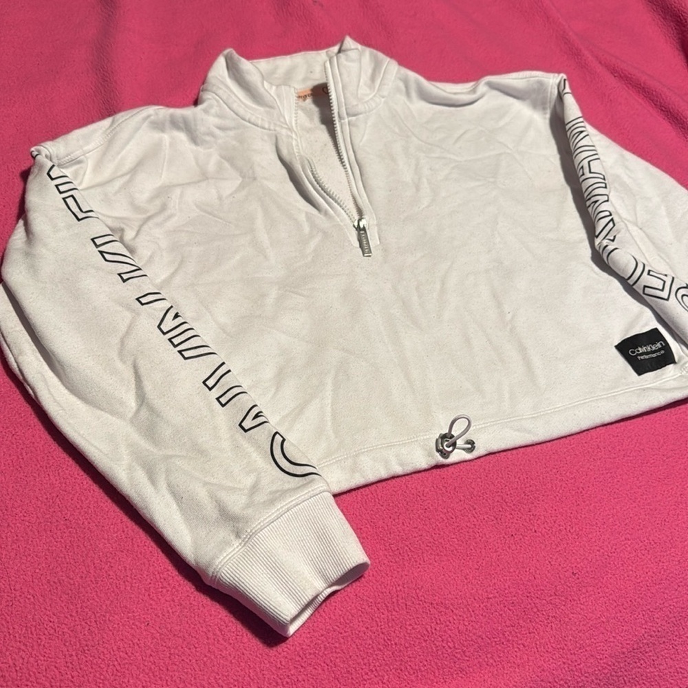 Calvin Klein Semi Cropped Quarter Zip